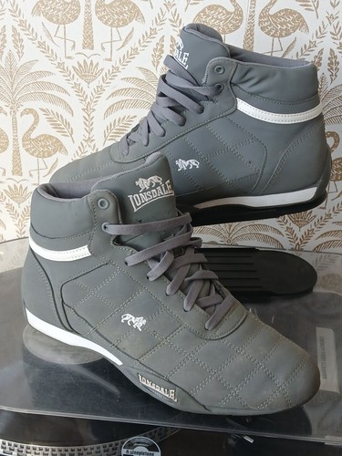Lonsdale grey leather coated - leather,