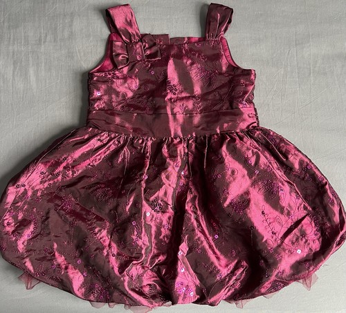 George girls pink satin floral - pink,
