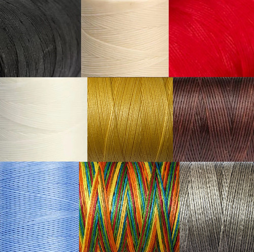 Waxed thread 1mm 150d - thread, flat