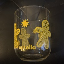 Vintage Nutella Christmas Gingerbread Star Glass