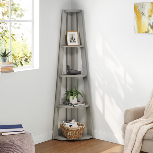 Corona bookcase corner - corona, ladder