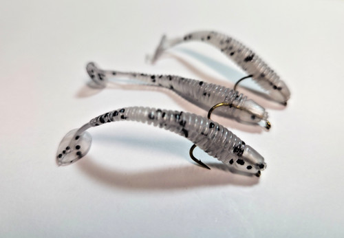 Grey waggle worm - grey, fishing