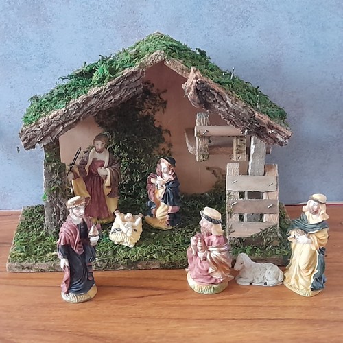 Vintage nativity set - vintage, wooden