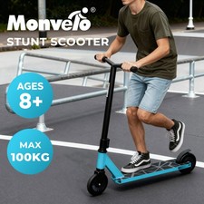 Monvelo Stunt Scooter for 8+ Kids Adult 360° Freestyle Trick Scooter Max 100kg