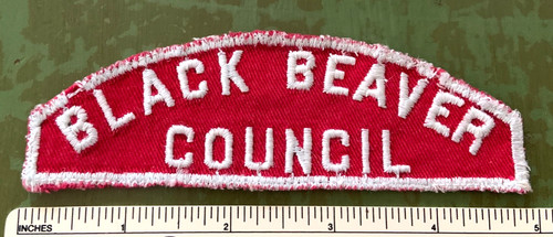Vtg black beaver council boy - black,