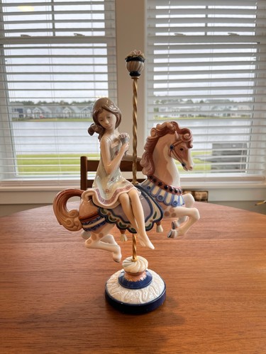Lladro girl carousel - girl,