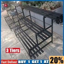 Outdoor Indoor Metal Iron Plant Stand Planter Multiple Flower Pot Garden Shelf