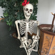 90-170cm Halloween Poseable Skeleton Full Life Size Human Skeleton Decor Prop UK