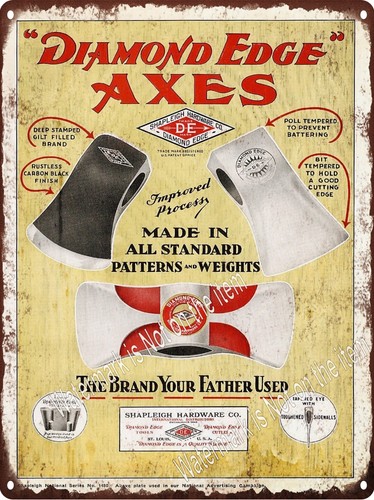 1935 diamond edge axes - edge, de