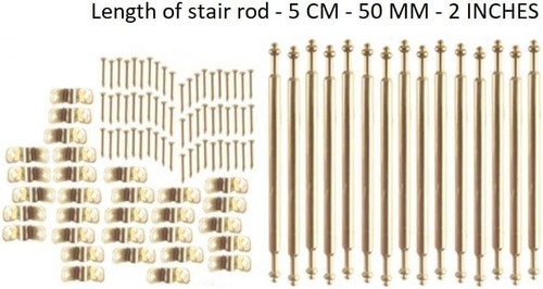 Brass stair rods set - rods,,