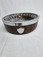 Vintage Oak Fruit Bowl with