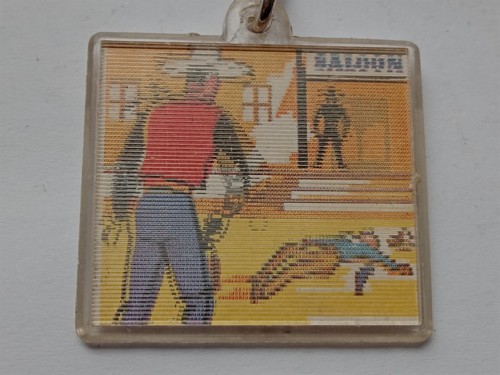 Vintage retro keyring plastic - retro,