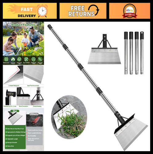 Heavy duty garden shovel with - heavy,