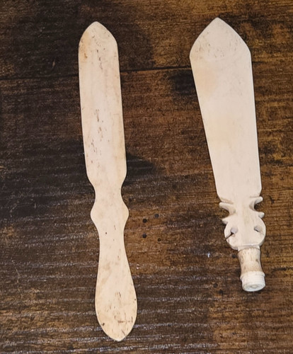 Antique bone page turner - antique,
