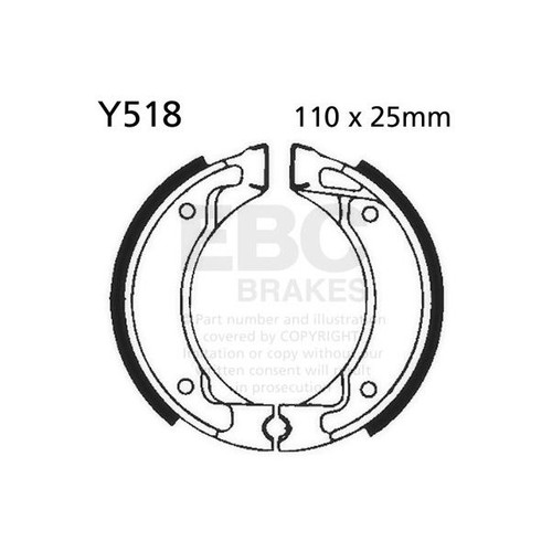 Ebc brake shoe - ebc, (5)
