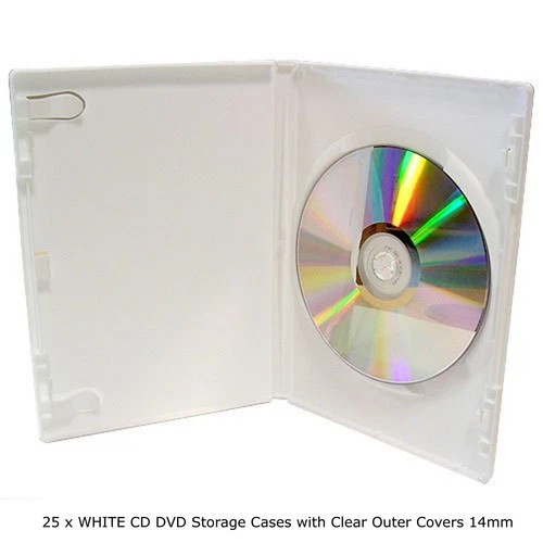 White single dvd empty - single,