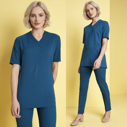 Ladies crepe salon tunic - crepe,