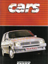 Austin Rover Cars 1986 3723A