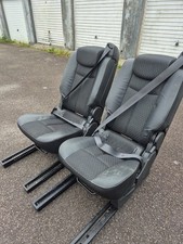 Luxurious rear van seats x2 Half LEATHER vito t4 t5 viraro any van campervan