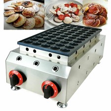 LPG Gas Poffertjes Maker Mini Dutch Pancakes Maker Machine Non-stick 50 Holes