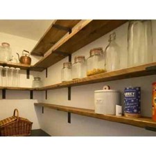 Rustic Scaffold Boards - Ideal Shelves Kitchen Reclaimed Recycled Shelf Unit