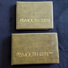 1975 Plymouth Data Book and Color & Trim Selector Set Road Runner Duster360 Fury