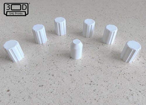 Radiator valve caps white - x,