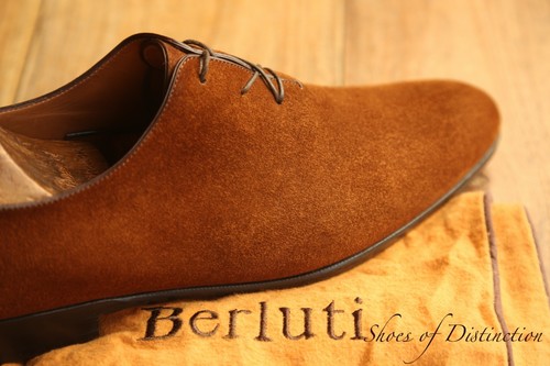 Berluti brown suede oxford - berluti,