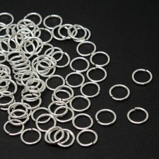 Silver Plated Jump Rings -