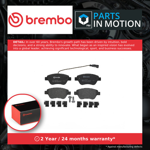 Brake pads set - fits, punto