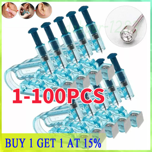 100x sterile ear piercing gun - ear,