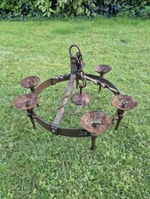 Antique - Forged Iron Candle