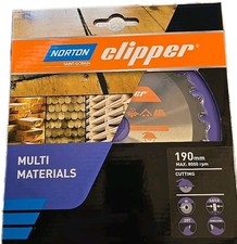 Norton Clipper TCT Saw Blade Multimaterial 190mm Diameter