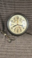 Vtg Brown Bakelite General Electric 11" RedDot Wall Clock 1H1608, PLS READ/WORKS