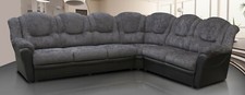 BRAND NEW TEXAS BIG CORNER SOFA GREY BLACK OR BROWN FABRIC LIVING ROOM SUITE