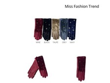 Ladies Velvet Star Print