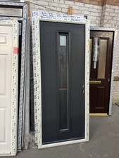 Brand New  Anthracite Grey Composite Door In White Frame- 880 X 2070 Mm