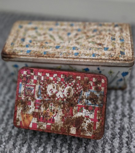Vintage job lot tins - vintage,