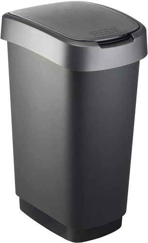 Waste bins with hinged - bins, lid