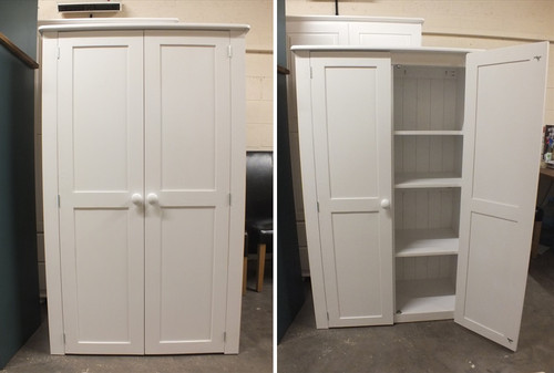 All painted linen cupboard - all,