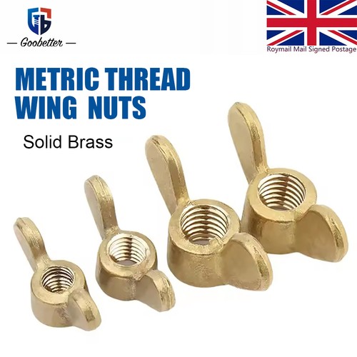 Wing nuts solid brass - nuts,