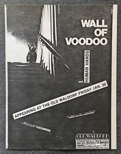 1981 Flyer Wall of Voodoo Human Hands Old Waldorf SF New Wave Punk