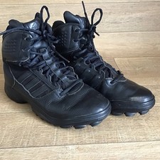 ADIDAS Black GSG 9.7E Combat  UK 7 . Military Security Low Leather Boots G62307
