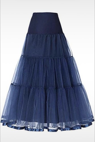 Navy blue tulle underskirt - tulle, for