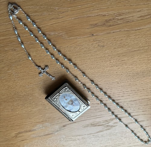 Vintage holy water rosary eau - holy,