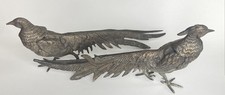 Vintage Pheasant Pair Silver