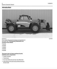 Caterpillar TH220B 330B 360B 560B 580B Workshop Manual