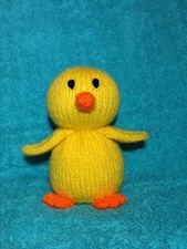 KNITTING PATTERN - Easter chick chocolate orange cover or 15 cms chicken toy
