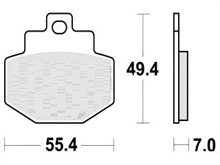Set rear brake - set,