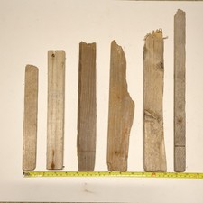 Driftwood 6x Flat Pieces Texture Art Craft Sculpture Natural Wood